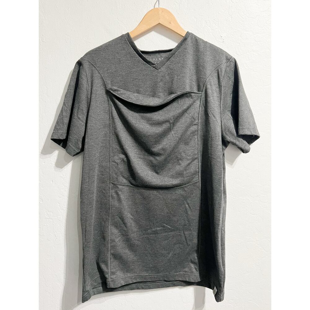 Lalabu Baby Infant Wearing Shirt Mens XL Dad Charcoal Gray Soothing Pouch